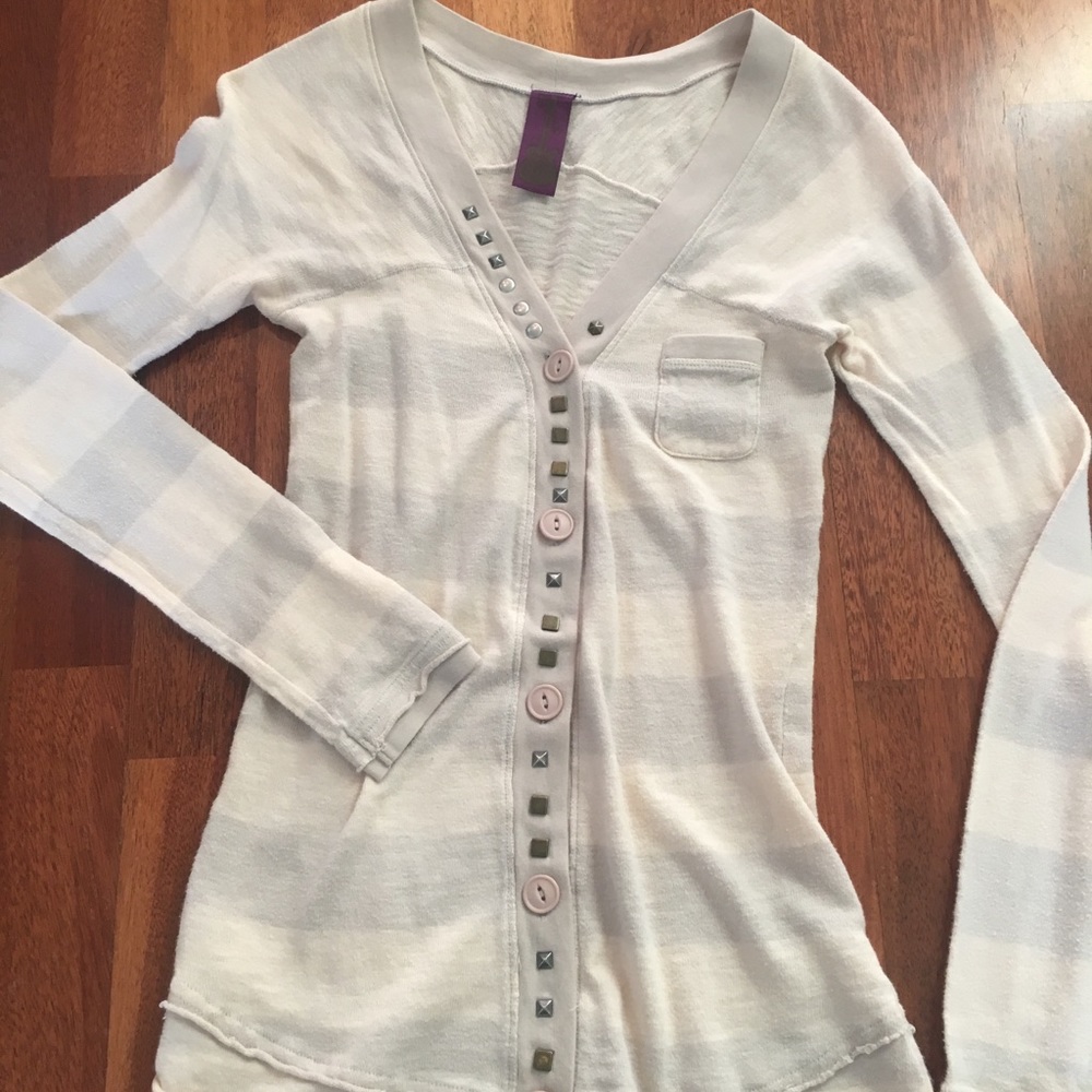 Free People Rockin Rugby Cardigan